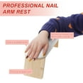 thumbnail image 3 of Unique Bargains Arm Rest for Nails Tech Professional Adjustable Nail Arm Rest Cushion Nail Arm Rest Soft Manicure Hand Rest Stand White 1 Set, 3 of 7
