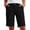 *1-Black, variant on VBVC Women's High Waisted Stretch Bermuda Shorts , Dressy Summer Straight Leg Shorts For Women , Ladies' Casual Button Waist Shorts with Pockets,Wine,S-3XL