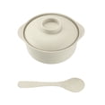 thumbnail image 2 of AUNVITO Microwave Safe Small Cooking Pot Set, Ribbed Handled Bowl With Lid & Spoon, Multi-color Heat Resistant Cookware For Home Dining Prep, 2 of 6