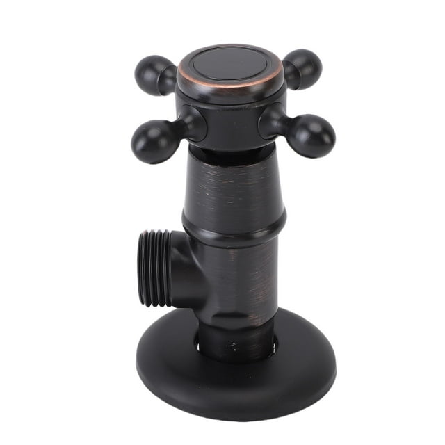 G1/2 Angle Stop Valve, Thickened Copper Hot and Cold Water Shut Off Valve for Kitchen, Faucet, Toilet Valves, Easy Installation