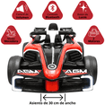 thumbnail image 3 of Montable Electrico para Niños Carro de Carreras Bluetooth Control Remoto Batería 12v Apto a Partir de 3 Años Soporta hasta 30 kg - Rojo, 3 of 8