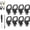 8PC,B, variant on D Rings Rivets for Purse, D Ring Bag Purse Hardware, Heavy Duty 360° Rotatable Crossbody Conversion Kit with Punch Tool Screwdriver for Handmade DIY Bag Straps and Leatherwork Accessories(8PC,D)