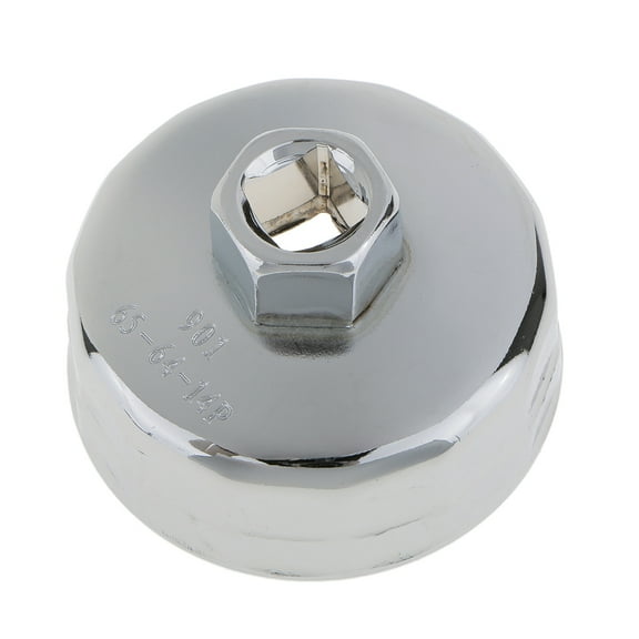 65mm 14 Flutes Oil Filter Wrench Removal Tool Socket 901 Type Universal Fits Stainless Steel Heavy Duty Good Performance