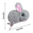 thumbnail image 2 of dajkiuy 1 Pcs Stuffed Bunny Hair Clips for Girls Cute Hairpins Barrettes for Kids Teens Women Non Slip Hair Bobby Pins Hair Accessories for Baby Toddlers (Gray), 2 of 7