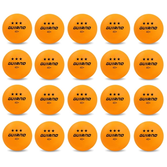 Pelotas de ping pong Guirnd 3 Star 40+, paquete de 20 unidades, ABS, tenis de mesa
