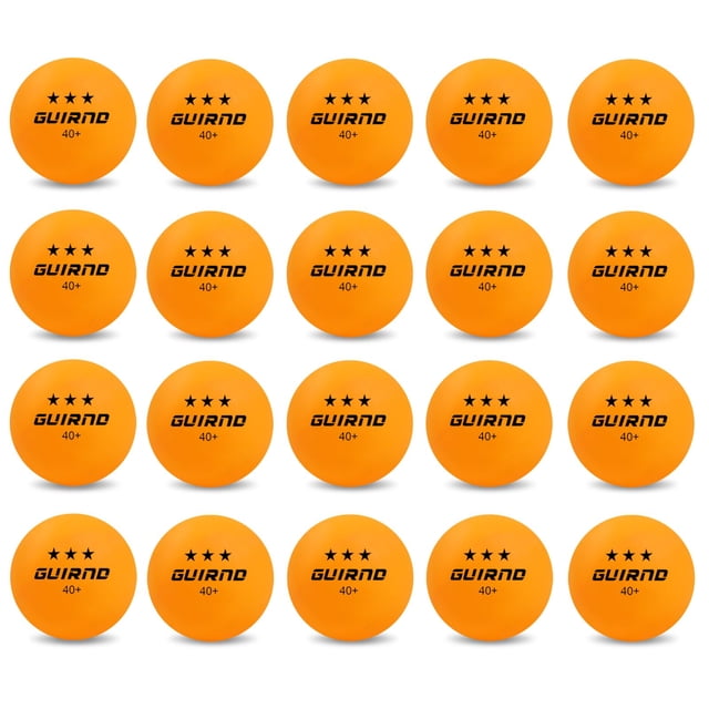Pelotas de ping pong Guirnd 3 Star 40+, paquete de 20 unidades, ABS, tenis de mesa