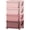 Pink, variant on 30 Inch 4 Tier Storage Unit Dresser Tower with 4 Drawers, Pink