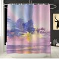 thumbnail image 2 of Marble Shower Curtain Abstract Bath Curtain for Bathroom Bathtub Home Decor Ink Texture Waterproof 72"x72" with 12 Hooks, 2 of 7