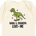 thumbnail image 4 of Inktastic Nana and Grandpa Love Me Dinosaur Grandson Boys Long Sleeve Baby Bodysuit, 4 of 5