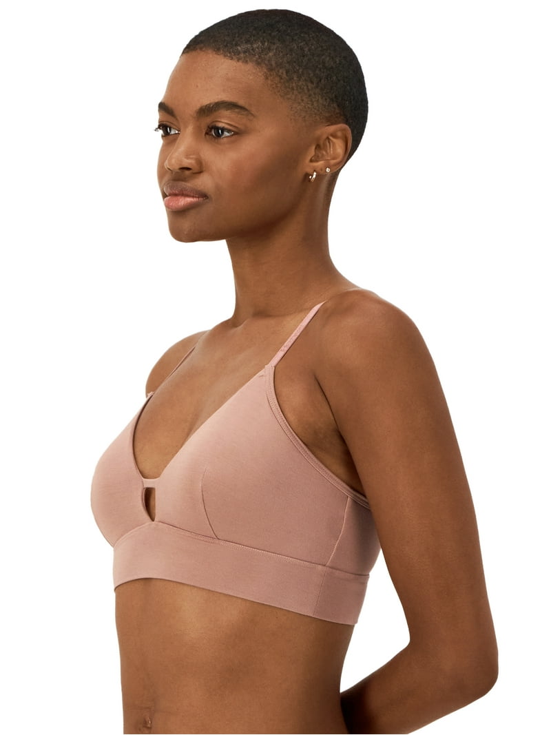 Hanes Originals Women's Supersoft Longline Bralette - Walmart.com