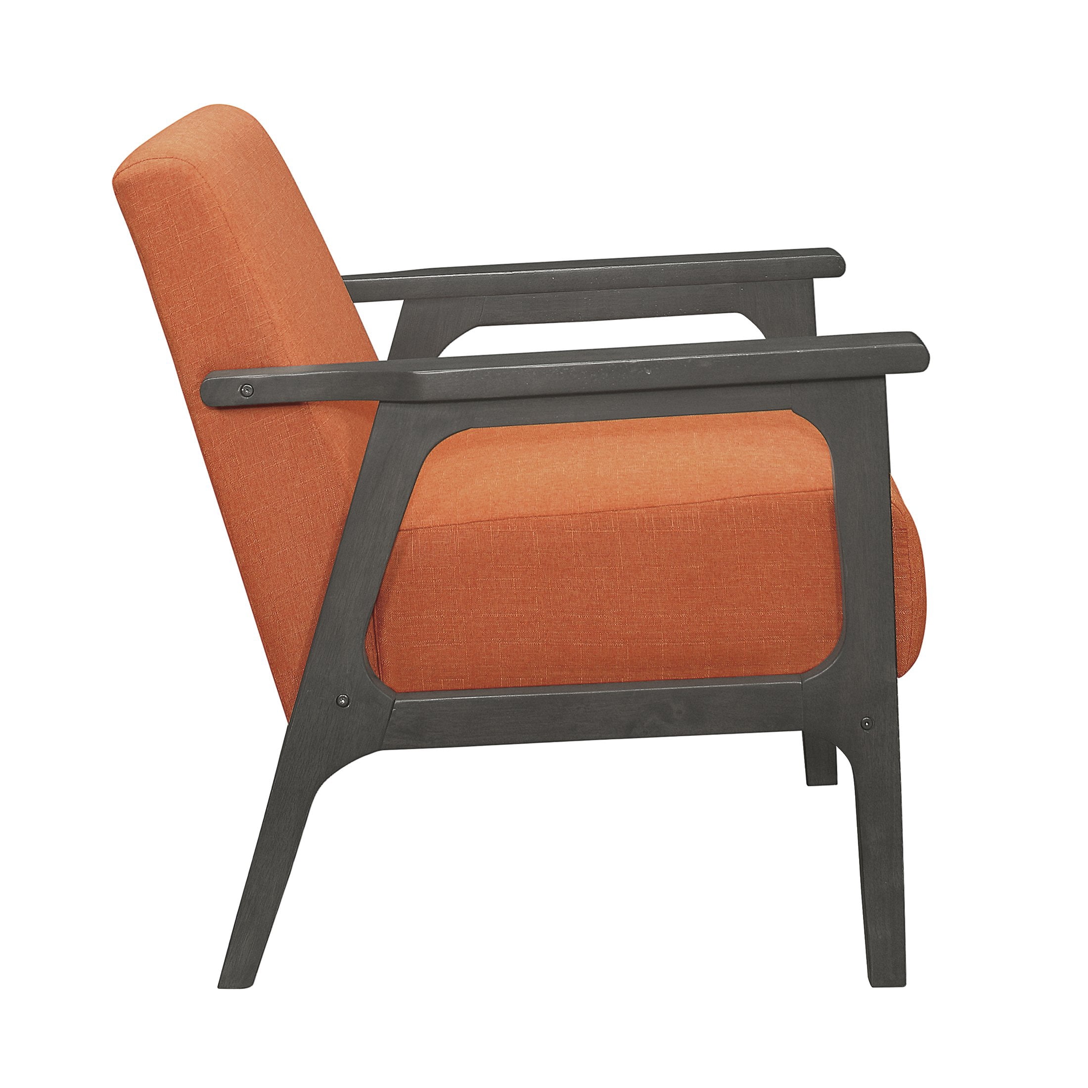 OakvillePark Ovenell Fabric Upholstered Accent Chair, Orange