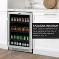 thumbnail image 4 of Whynter 24 inch Built-In 140 Can Undercounter Stainless Steel Beverage Refrigerator, Carbon Filter, Reversible Door, 4 of 13