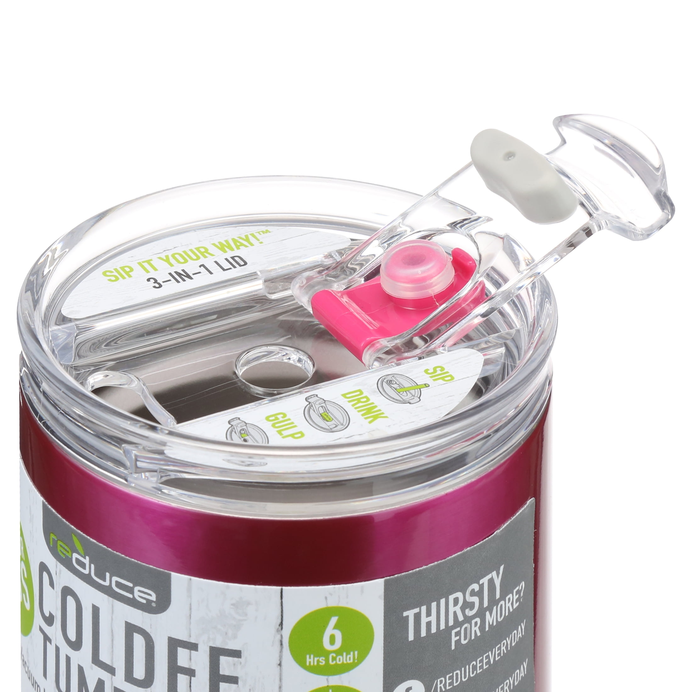 Reduce Coldee 14oz Stainless Steel Kids Tumbler with 3-in-1 Straw Lid,  Sprinkles Print 