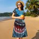 thumbnail image 4 of Disketp Cartoon Cute Shark para Vestido de Manga Corta para Mujeres, Vestidos de Verano para Mujeres, Casual y Holgado para la Playa, 4 of 6