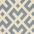 thumbnail image 6 of SAFAVIEH Courtyard Alvin Geometric Indoor/Outdoor Area Rug, 5'3" x 5'3" Round, Blue/Bone, 6 of 7