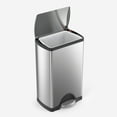 thumbnail image 4 of simplehuman 38L Rectangular Step Kitchen Trash Can - Stainless Steel with Soft-Close Lid, 4 of 4
