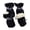 Black, variant on Yellow Warm Dog Shoes For Winter Fleece Material Reflective Tape Claw Cover Pet Shoes Drawstring For Small Dogs Outdoor Use