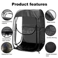 thumbnail image 5 of Pop up Sports Tent,Waterproof Outdoor Pod,Portable All-Weather Shelter for Outdoor Events,Camping,Fishing and Beach,Black02, 5 of 8