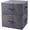 Black Gray, variant on iwill CREATE PRO Pack of 2, Fabric Folding Washable Clothes Storage Boxes with Zip Lid for Wardrobe, Black Gray