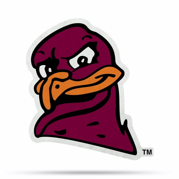 Virginia Tech Mascot Shape Cut Pennant With Header Card