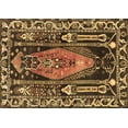 thumbnail image 1 of Ahgly Company Indoor Rectangle Medallion Brown Traditional Area Rugs, 2' x 4', 1 of 4
