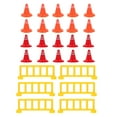 thumbnail image 1 of OULII Durable Plastic Traffic Safety Cones and Road Construction Signs Assorted Colors, 1 of 8
