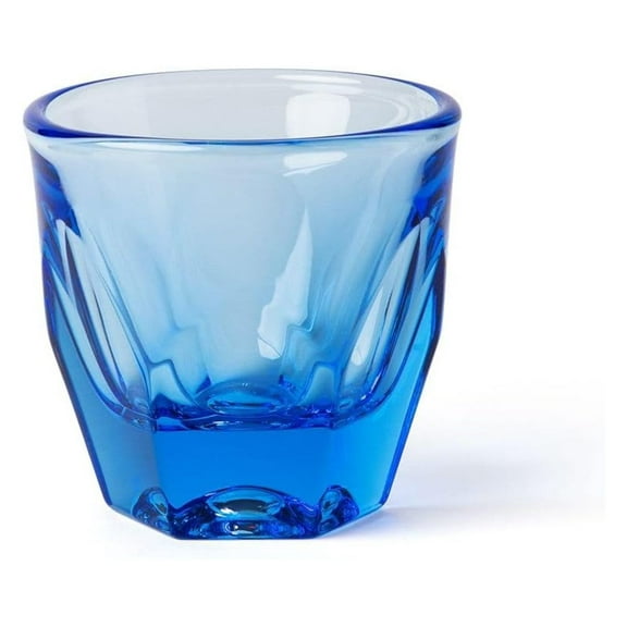 Glass Cappuccino, 6 oz. 4-pack, Ocean Blue