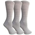 thumbnail image 2 of Yacht & Smith 3 Pairs Womens Loose Fit Non-Binding Soft Cotton Diabetic Crew Socks, Bulk Value Pack, 2 of 2