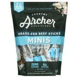 Country Archer Mini Beef Sticks Original Grass-Fed 28 Count-2packs
