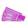 thumbnail image 1 of Funda de Teclado de PC Silicona Teclado de Escritorio 17.3"x5.3" Morado 3Pcs, 1 of 5