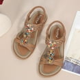 thumbnail image 6 of Hiking Sandals Women Clip Toe Sandals Jelly Beach Flip Flops Female Students Korean Fashion Wear Summer Flat Sandals Brown 40, 6 of 8