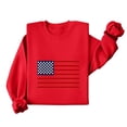 thumbnail image 2 of Uootdi Womens Sweatshirts USA Long Sleeve Crewneck USA Flag Print Loose Fit Weekend Outings Casual Sweatshirts Gift, 2 of 5