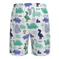 thumbnail image 6 of Kdxio Dinosaur Pattern Mens Casual Shorts - Drawstring Summer Beach Sports Shorts for Men, 6 of 9