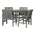 Manor Park Outdoor Patio Dining Set, 5 Piece, Multiple Colors and