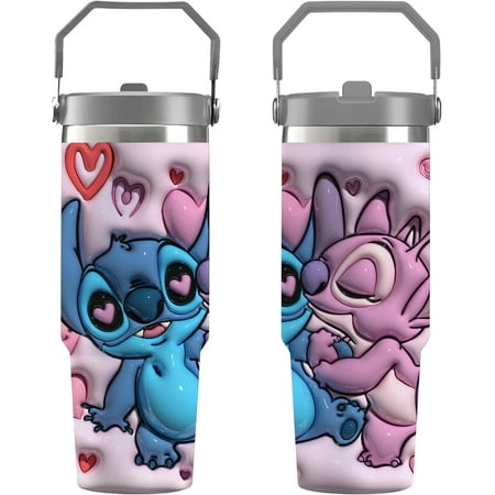 

Kawaii Cartoon Gift Stuff Tumbler For Adults Anime Cup For Girls Drinking Cup Gifts Vaso De Coffee Travel Mug Cups For Kids Adults Flip Straw Tumbler 30oz With Handle