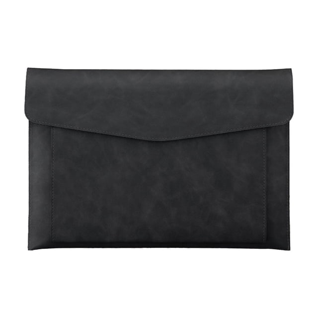 Grands Sacs de Rangement, Sac de Rangement pour Documents Imperméable Grande Capacité Double Couche Sac de Protection en Cuir pour Ordinateur Portable, Sac en Cuir pour Ordinateur Portable, Sac en Cuir pour Ordinateur Portable, Sac pour Ordinateur Portable 14 Pouces