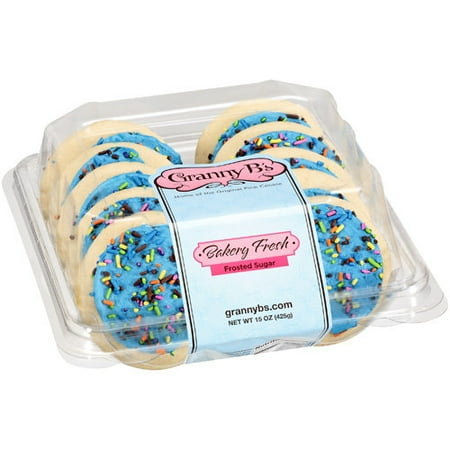 Granny B's Bakery Fresh Blue Frosted Sugar Cookies, 15 oz