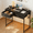 Black, variant on Pinmoco 32" Small Computer Desk with RGB LED Lights & 2 Fabric Drawers, Modern Dorm Study Desk for Small Spaces, White