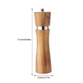 thumbnail image 2 of Molinillo De Pimienta De Madera, Molinillo De Sal De Pimienta Recargable, Molinillo De Condimentos Manual Con Dispositivo Ajustable, Núcleo De Cerámica Para Pimienta, Sal, Comino matsuzay HA022443-00, 2 of 7