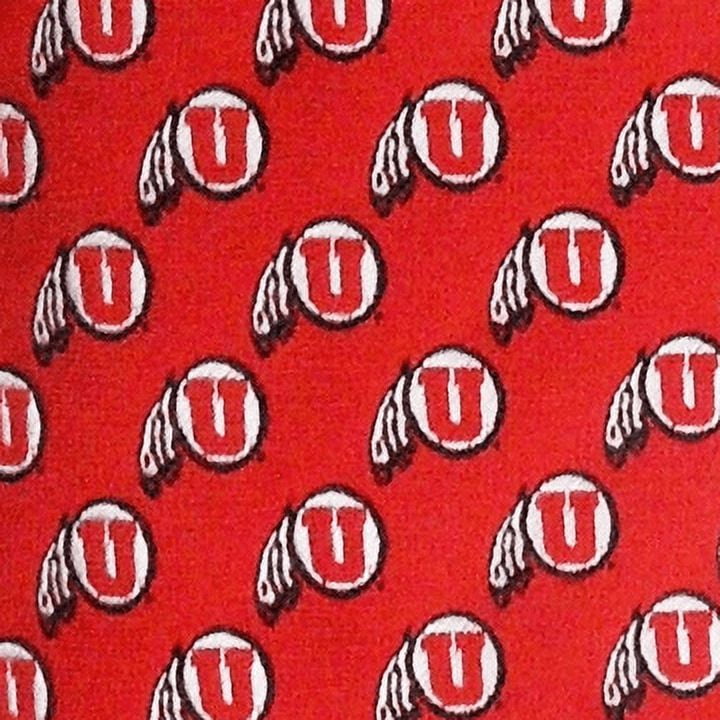 Utah Utes Repeating Necktie - Donegal Bay - Unisex - One Size