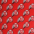 thumbnail image 2 of Utah Utes Repeating Necktie - Donegal Bay - Unisex - One Size, 2 of 2