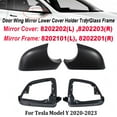 thumbnail image 2 of L/R Side Wing Mirror Cover Lower Bottom Holder Mirror Frame 8202102 8202202 8202101 8202201 8202203 For Tesla 2020-2023 Model Y RH Mirror Frame, 2 of 6