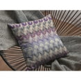 thumbnail image 5 of Amrita Sen Hatches Broadcloth Indoor Outdoor Blown and Closed Pillow Muted Purple, 5 of 9