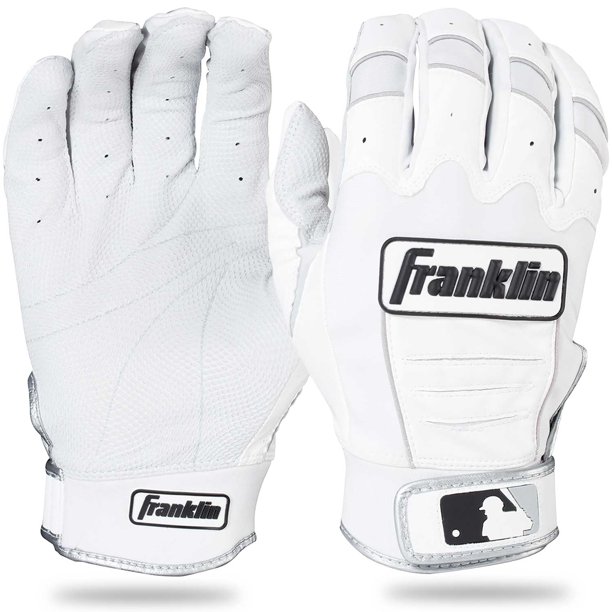 Franklin Sports CFX Pro Series Batting Gloves, Pearl/White, Adult Extra