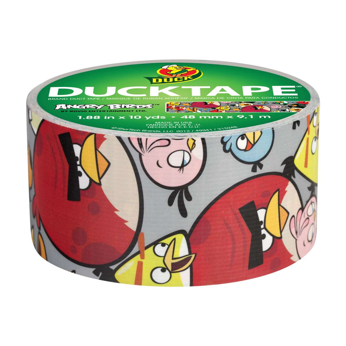 Duck Brand 281512 Angry Birds Printed Duct Tape, 1.88 Inches x 10 Yards, Single Roll - image 2 of 4