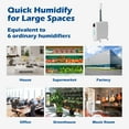 thumbnail image 3 of Humidifier Large Room, 4.2Gal/16L for Home 2000 sq ft, Top Fill Cool Mist for Bedroom, Grey, 3 of 7