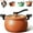 Orange, variant on Multifunctional Large Capacity Non-stick Pressure Cooker, 8QT Micro Pressure Cooker with Visible Transparent Glass Cover, Anti-Scalding Handle for Family Meals, Soups, Stews Fast Cooking