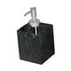 thumbnail image 5 of Dispensador de jabón con bomba, dispensador de jabón con textura de mármol, botella dispensadora de loción de recarga a prueba de fugas de 400 ml para Cabeza plateada negra, 5 of 8