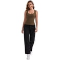 thumbnail image 5 of DARING DIVA Women's Wide Straps Square Neck Camisole Slimming Undershirt L Brown, 5 of 5