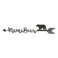 thumbnail image 6 of Set Of 2 Rustic Forest Mama Bear With Arrow Silhouette Word Art Wall Sign 15"L, 6 of 10